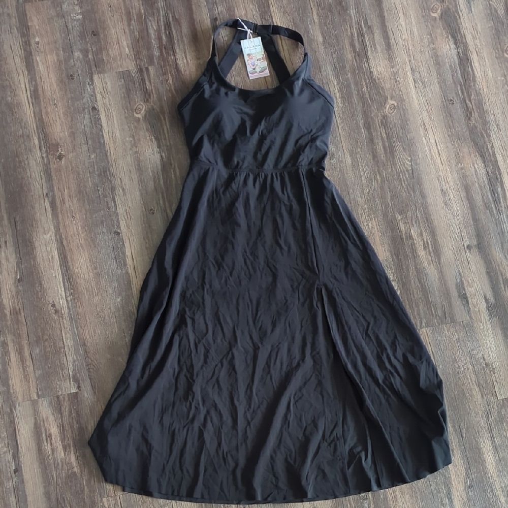 Halara Black Halter Dress
